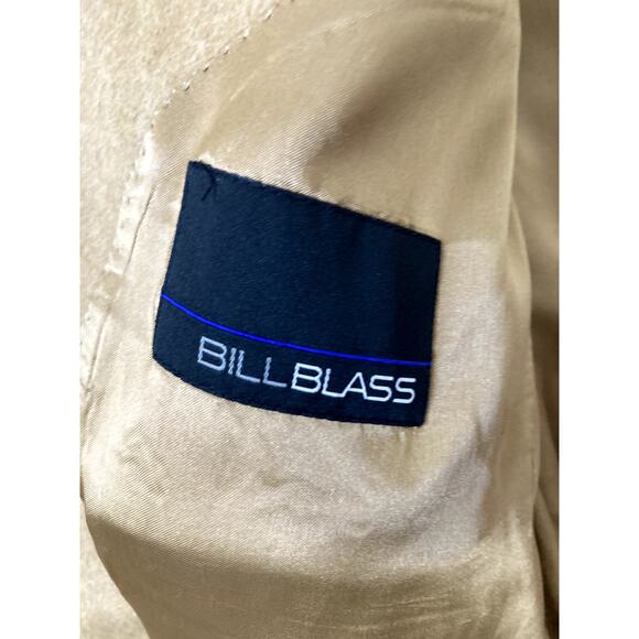 Bill Blass Blazer Mens 40R Camel Hair Tan Beige Coat 2 Button - Picture 3 of 11